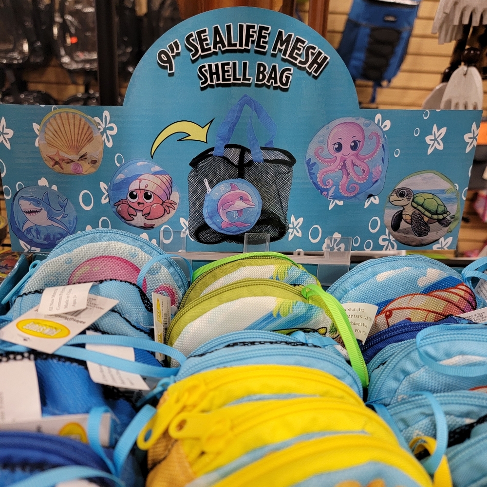 9" Sealife Mesh Shell Bag